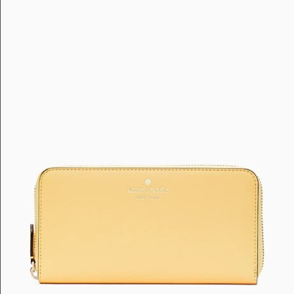 Kate Spade Marlee Tote & Continental Wallet Bundle in Daybreak Yellow - Picture 2 of 6